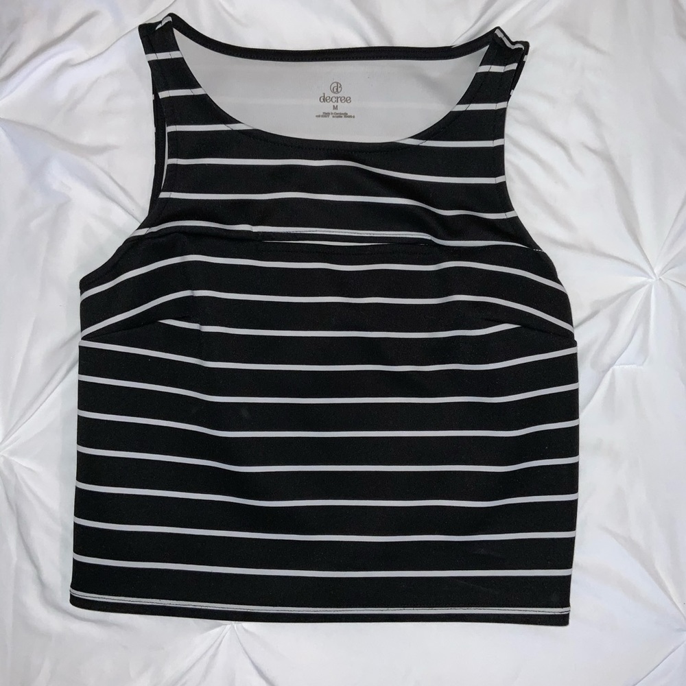 Women’s Striped Crop Top